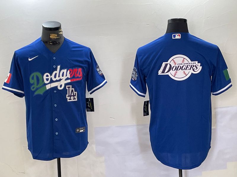 Men Los Angeles Dodgers Blank Blue Game 2024 Nike MLB Jersey style 10159->pittsburgh steelers->NFL Jersey